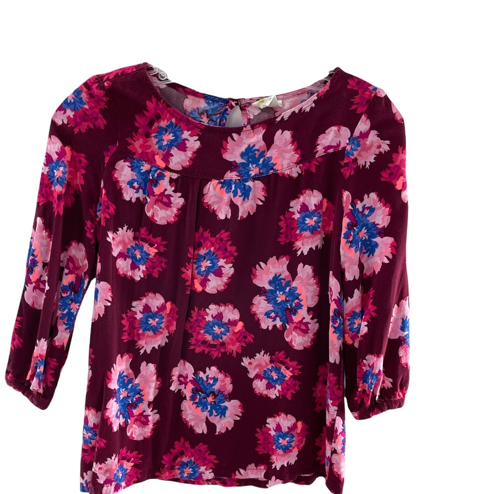 Crazy 8 Floral Long Sleeve Blouse Girls XL 14